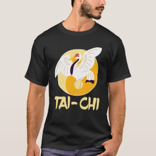 Chinesisch Tai Chi Yin Yang Crane T-Shirt