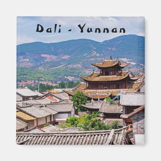Chinesisch Traditionelle gepolsterte Dächer, Dali, Magnet (Vorne)