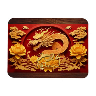 Chinesisch-Vietnamesischer Holzdrache Jahr 2024 Rc Magnet