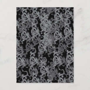 Chinesisch Ying Yang Dragon Postkarte