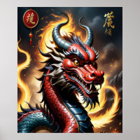 Chinesisch Zodiac Art Year of the Dragon Realistic