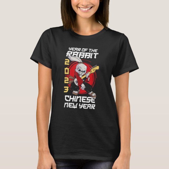 Chinesisch Zodiac glücklich Neujahr 2023 Jahr des  T-Shirt (Vorderseite)