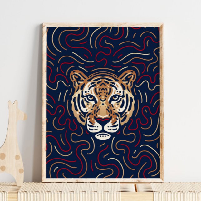 Chinesisch Zodiac Tiger | Zodiac Digital Print Poster (Von Creator hochgeladen)