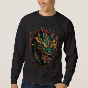 Chinesische asiatische Kultur Drache Japanisch 2 Sweatshirt