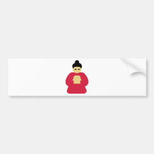 Chinesische asiatische Person Autoaufkleber