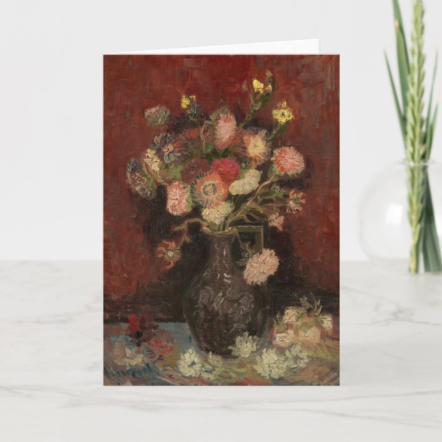 Chinesische Aster und Gladioli | Vincent van Gogh Karte (Vorderseite)