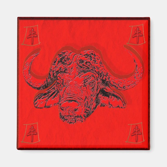 chinesische Astrologie Magnet (Vorne)