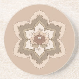 Chinesische Baoxiang-Blume im Herbst Bronze Getränkeuntersetzer
