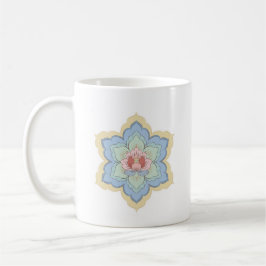 Chinesische Baoxiang-Blume in Peach & Sky Kaffeetasse