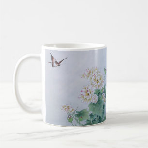 Chinesische Blume mit Butterfly Kaffeetasse