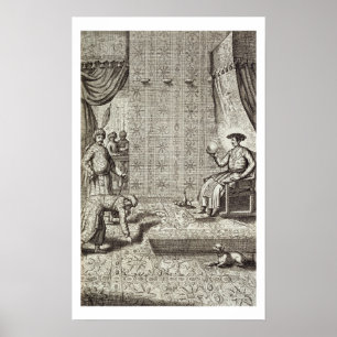 Chinesische Botschafter zu einem indischen Poster