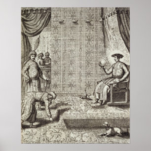 Chinesische Botschafter zu einem indischen Poster