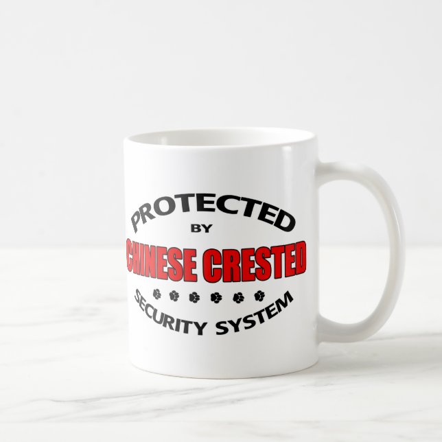 Chinesische Crested-Hunde-Sicherheit Kaffeetasse (Rechts)