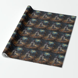 Chinesische Crested-Kürbisse Halloween Gruselig Geschenkpapier