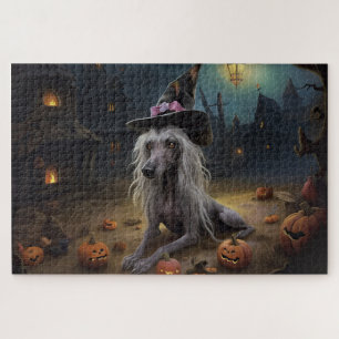 Chinesische Crestet Kürbisse Halloween Gruselig