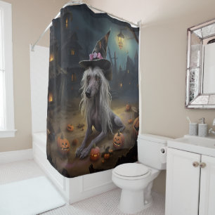 Chinesische Crestet Kürbisse Halloween Gruselig Duschvorhang