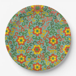 Chinesische Design Paper-Teller Pappteller