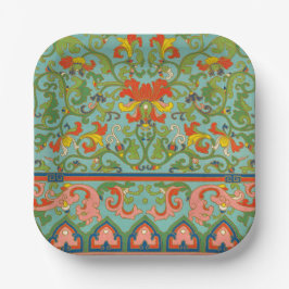 Chinesische Design Paper-Teller Pappteller