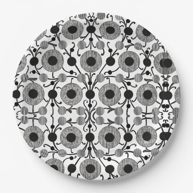 Chinesische Design Paper-Teller Pappteller (Vorderseite)