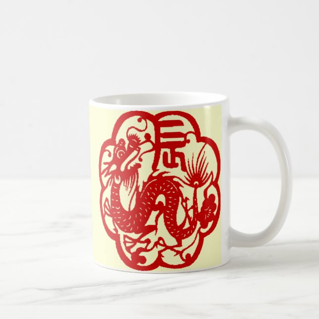 Chinesische Drache-Tasse Kaffeetasse (Rechts)