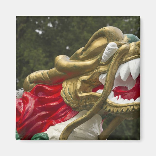Chinesische Drachenbootfigur, Stanley Park Magnet (Vorne)