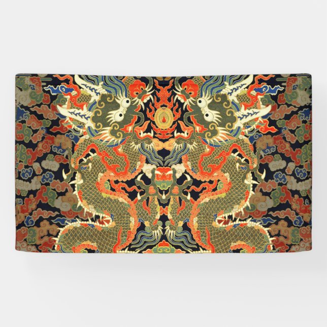 Chinesische Drachenkunst Banner (Horizontal)