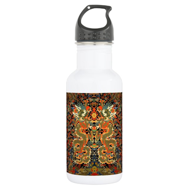 Chinesische Drachenkunst Edelstahlflasche (Vorderseite)