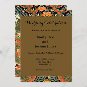 Chinesische Drachenkunst Einladung