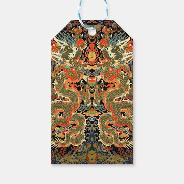Chinesische Drachenkunst Geschenkanhänger (Vorderseite)