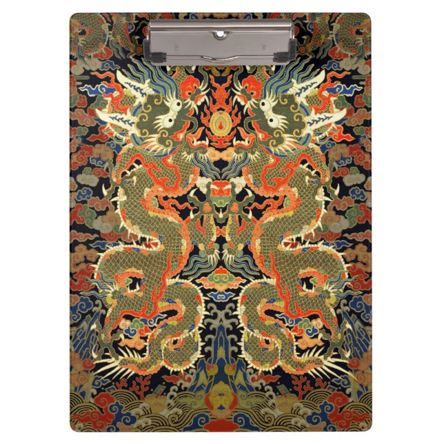 Chinesische Drachenkunst Klemmbrett (Vorderseite)