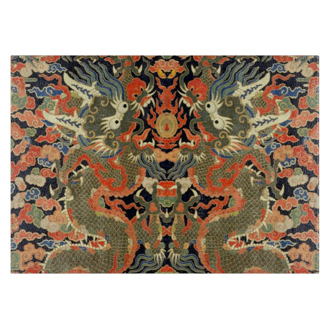 Chinesische Drachenkunst Schneidebrett (Vorderseite)