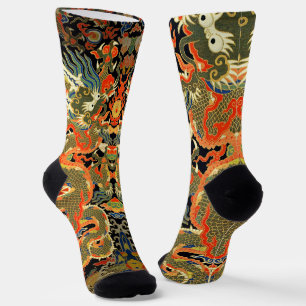 Chinesische Drachenkunst Socken