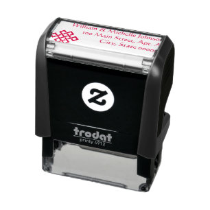 Chinesische Elegance Self-Inking-Address-Briefmark Permastempel