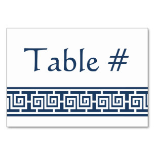 Chinesische Eleganz in der Navy Table Card Tischnummer