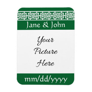 Chinesische Eleganz in Grün Save-the-Date-Magnet Magnet