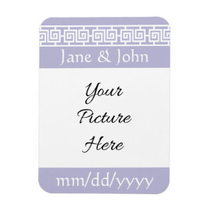 Chinesische Eleganz in Lavender Rett-the-Date-Magn Magnet
