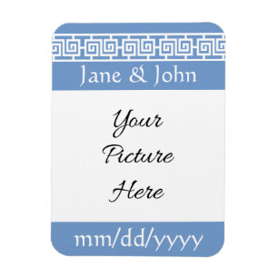 Chinesische Eleganz in Periwinkle-Erinnerungsmagne Magnet