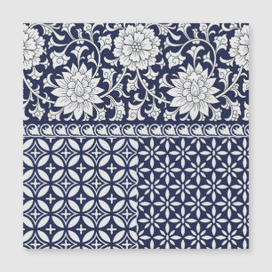 Chinesische Eleganz: Nahtloses Ornament Magnetkarte