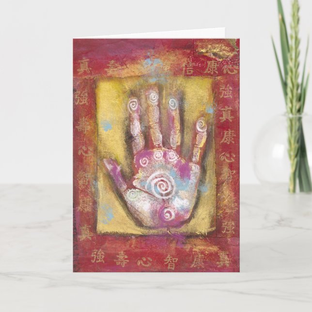 Chinesische Energie-Hand Karte (Vorderseite)