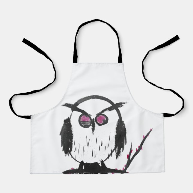 Chinesische Eule - Schürze (Vorderseite)