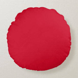 Chinesische Farbe in fester Farbe Rundes Kissen