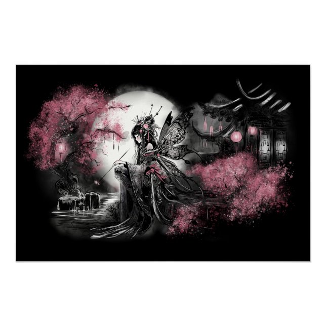 Chinesische Fee Illustration Poster (Vorderseite)