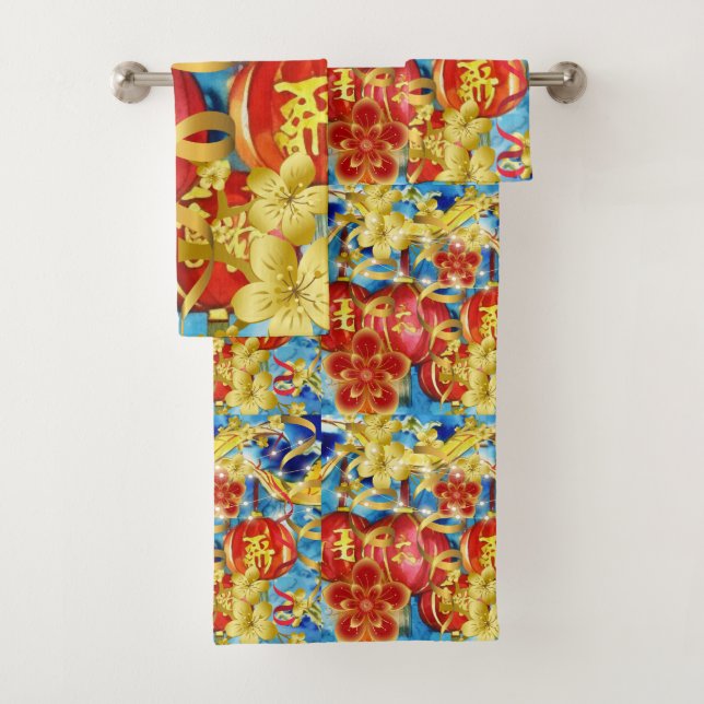 Chinesische Feiern Badhandtuch Set (Insitu)