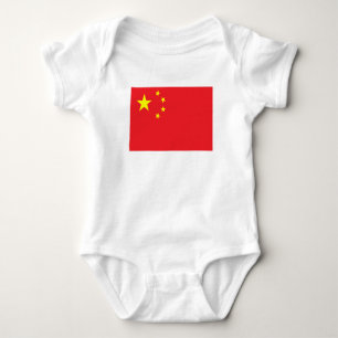 Chinesische Flagge Baby Strampler