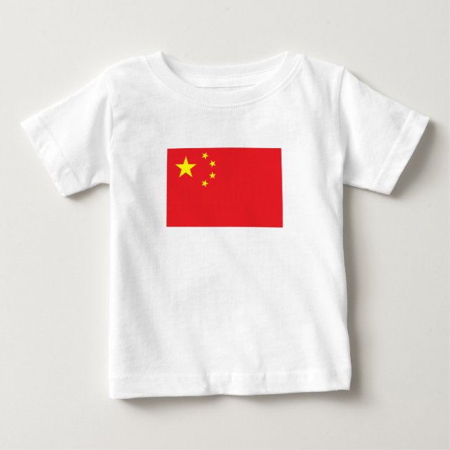 Chinesische Flagge Baby T-shirt (Vorderseite)