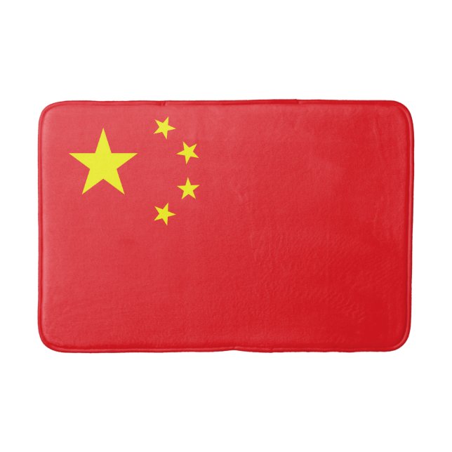 Chinesische Flagge Badematte (Vorderseite)
