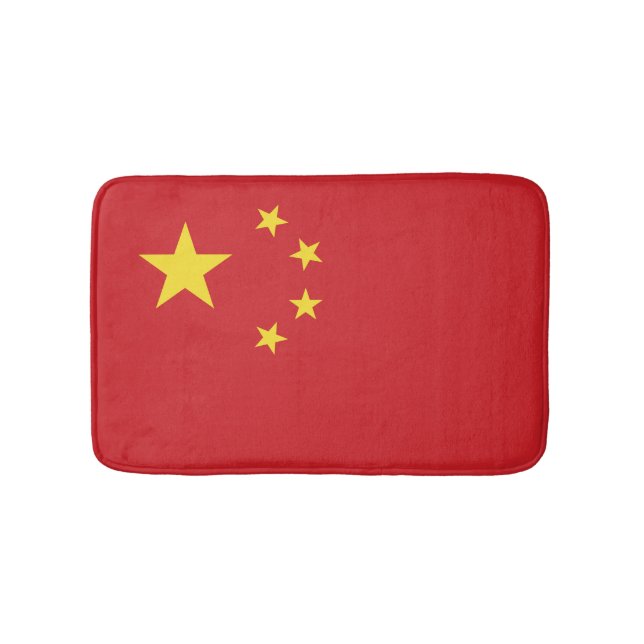 Chinesische Flagge Badematte (Vorderseite)