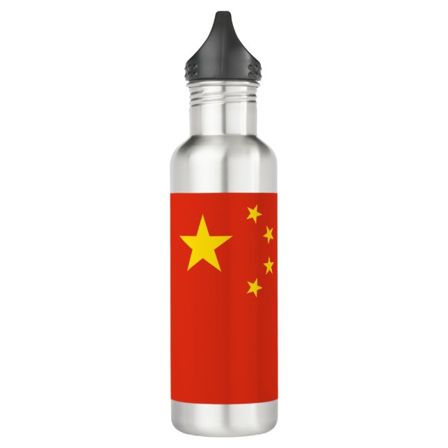 chinesische Flagge (China) Edelstahlflasche (Links)