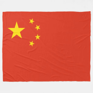 Chinesische Flagge (China) Fleece Blanket