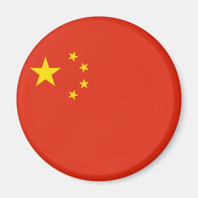 chinesische Flagge (China) Magnet (Vorne)